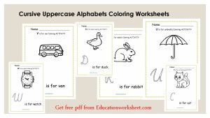 preschool alphabet coloring pages