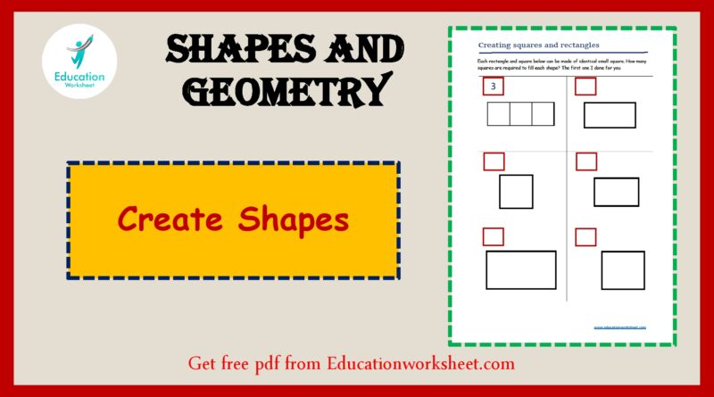 Square and rectangle composition worksheets