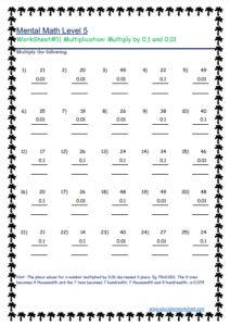 Quick Multiplication With 0.01