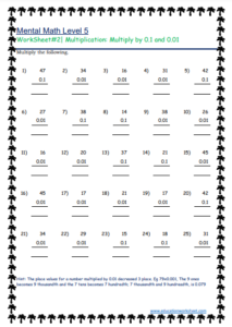 Quick Multiplication With 0.01