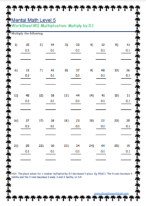 Quick Multiplication With 0.1