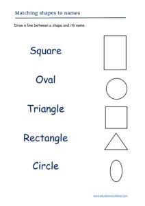 Match shapes and their names
