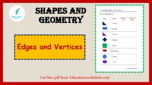 Recognizing Geometric Vertices and Edges Worksheets