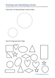 Shape recognition and drawing practice