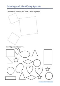 Shape recognition and drawing practice