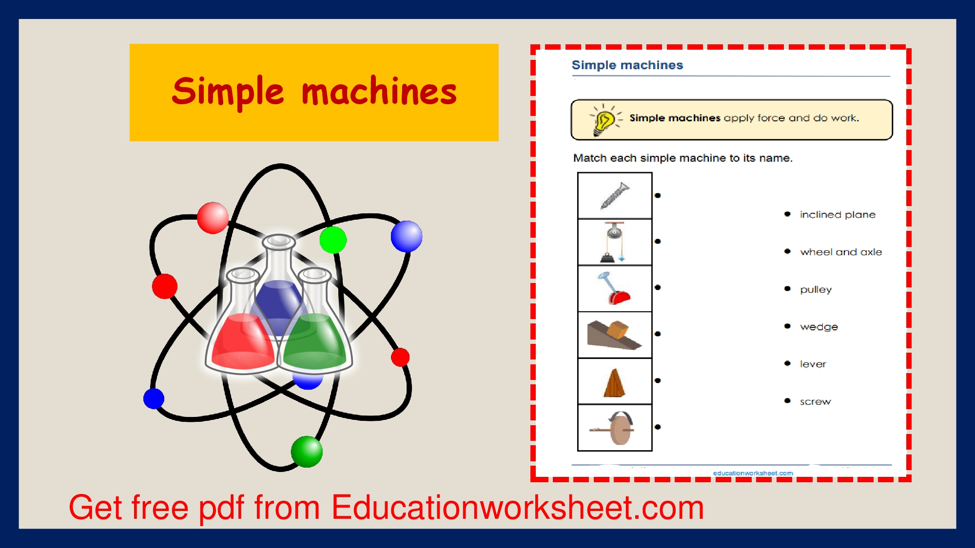 simple machine worksheets