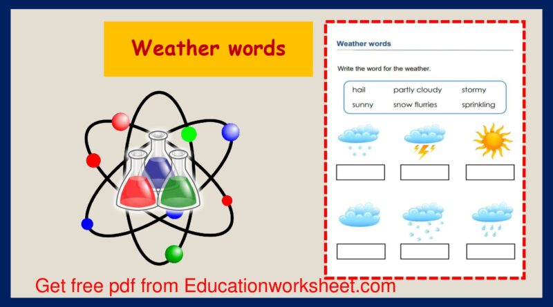 Weather worksheets.