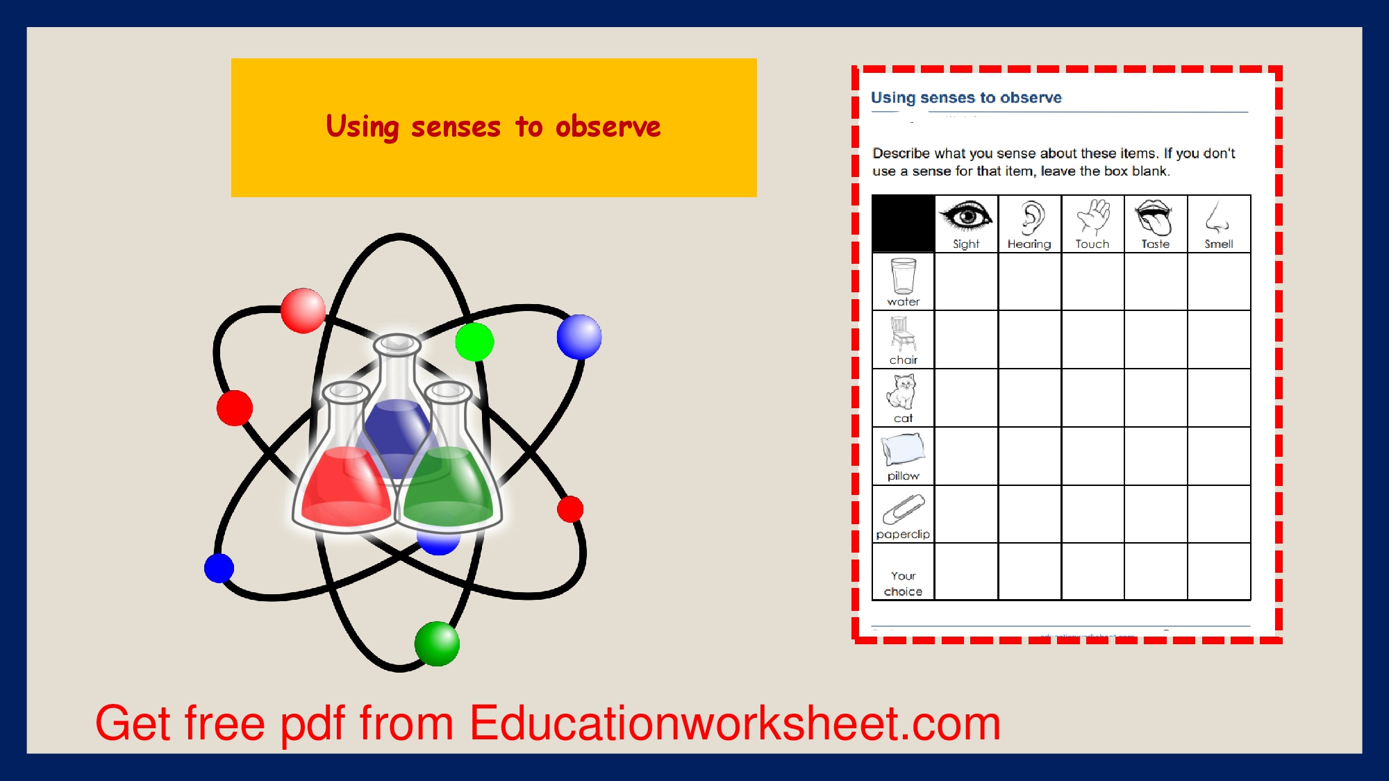 Observation skills worksheets