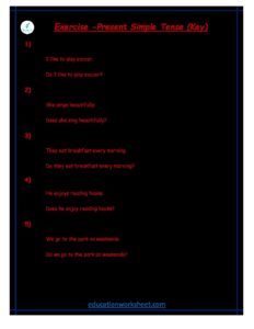 1 PDFsam 1. Present Simple Tense Key 4 pdf