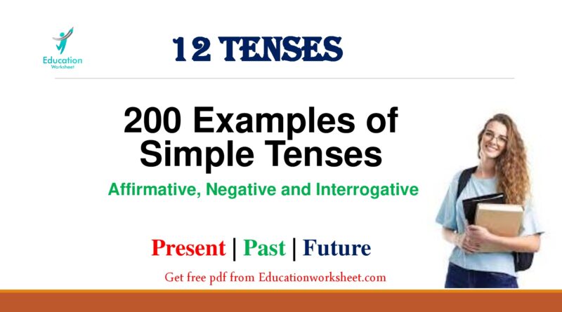 Simple Tense examples