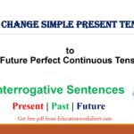 Change Simple Present tense to Future Perfect Continuous tense