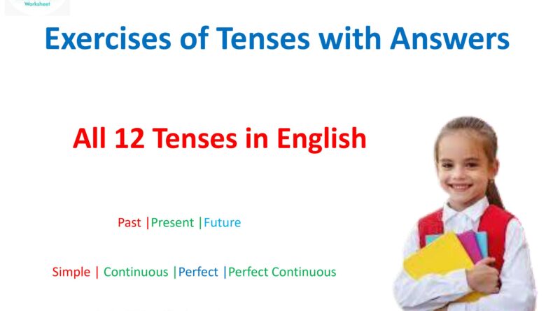 Exercises of Tenses with Answers